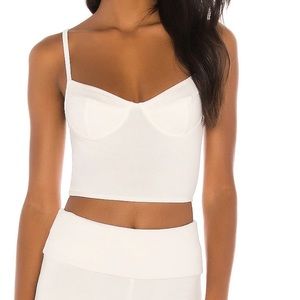 Indah caper bustier top